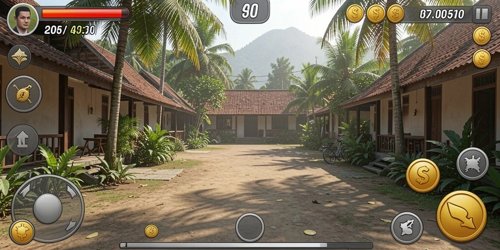 Karakter unik dengan cerita menarik di setiap level.
